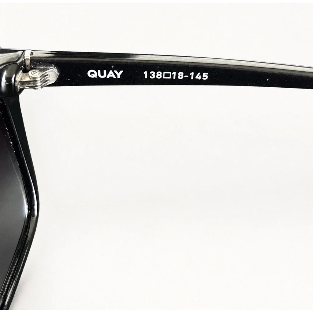 Quay Nightfall Polarized Shield Sunglasses Black Oversized summer  141 1212